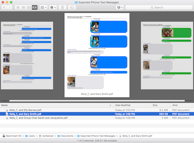 How to Print Text Messages from iPhone XS/X/8/7/6/6s - Step 3