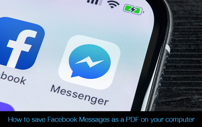 Save Facebook Messenger Messages as a PDF
