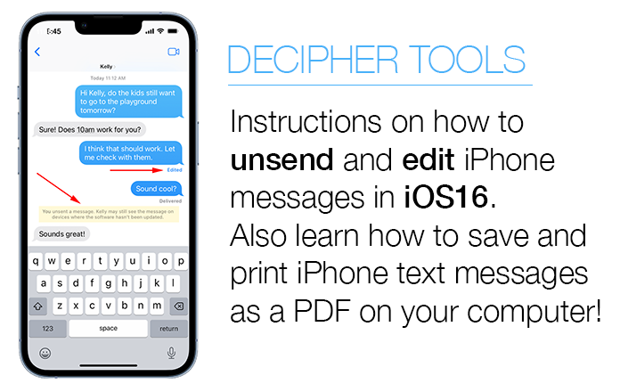 Instructions on how to unsend and edit iPhone messages in iOS 16.