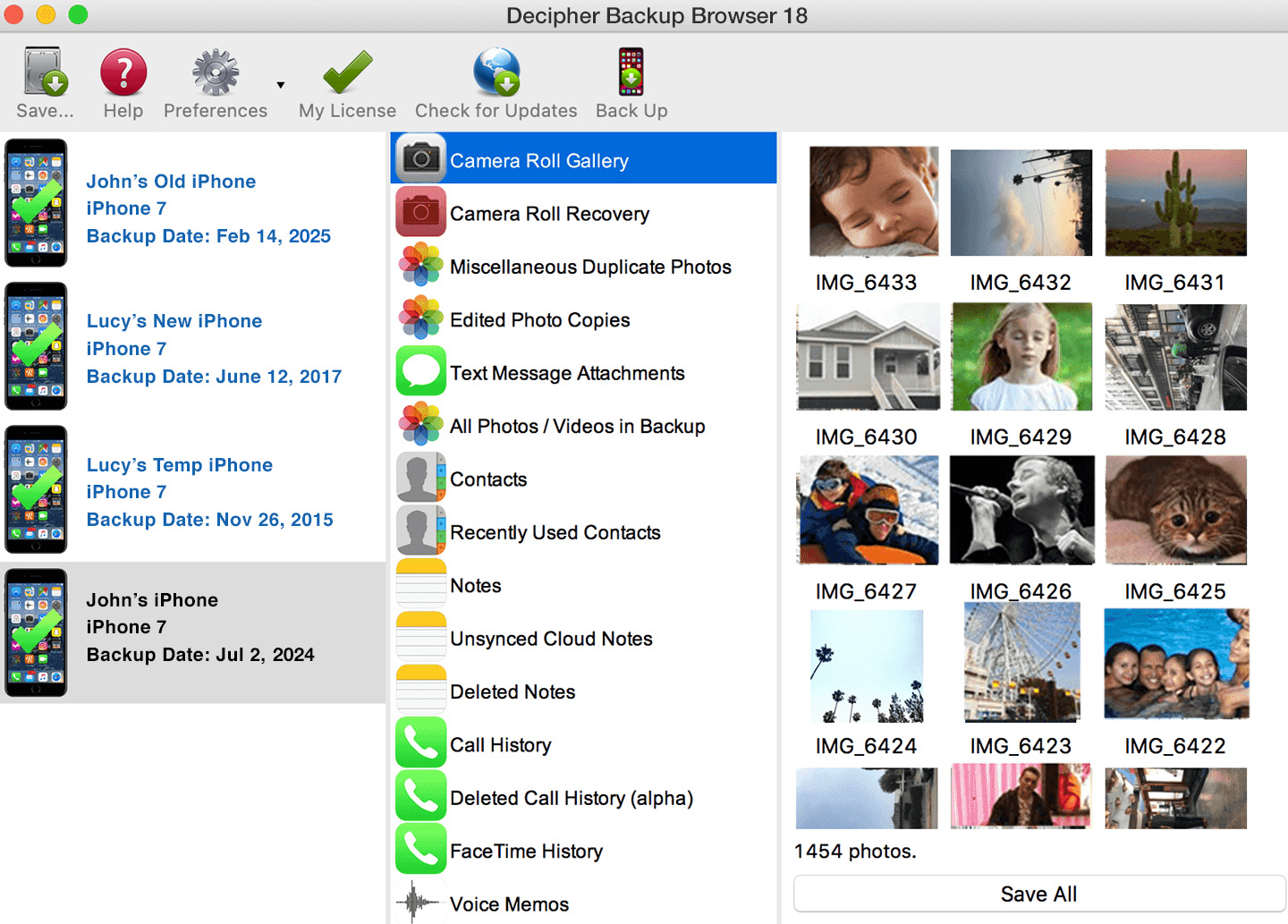 Benefits and functionality of the third-party software app Decipher Backup Browser.